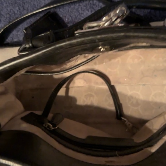 Michael Kors Hamilton white and black pebbled leather with pony hair. RARE! - Picture 8 of 9